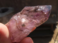 Natural Skeletal Window Amethyst Crystals  x 12 From Chiredzi, Zimbabwe