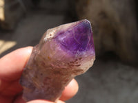 Natural Skeletal Window Amethyst Crystals  x 12 From Chiredzi, Zimbabwe