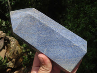 Polished Blue Lazulite Points  x 2 From Madagascar - TopRock