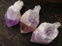 Polished Single Jacaranda Amethyst Crystals  x 12 From Mumbwa, Zambia - TopRock