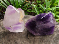 Polished Lovely Selection Of Window Amethyst Crystals  x 6 From Akansobe, Madagascar - TopRock