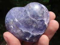 Polished Purple Lepidolite Hearts  x 6 From Madagascar - TopRock