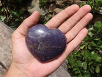 Polished Purple Lepidolite Hearts  x 6 From Madagascar - TopRock