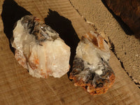 Natural Rare Bladed Barite Specimens  x 2 From Congo