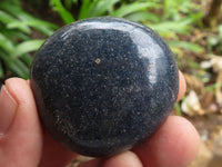 Polished Blue Lazulite Palm Stones  x 20 From Madagascar - TopRock