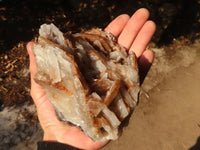 Natural Rare Bladed Barite Specimens  x 2 From Congo