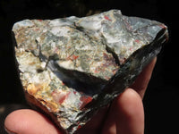 Natural Rough Bloodstone Cobbed Pieces  x 12 From Swaziland - TopRock