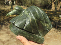 Polished Large Leopard stone Bird Book End Carvings  x 2 From Zimbabwe - TopRock