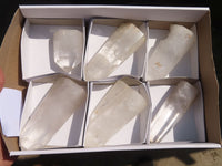 Polished Clear Quartz Crystal Points  x 6 From Madagascar