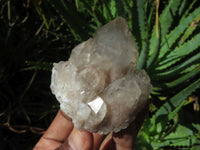 Natural Smokey Phantom Quartz Clusters x 4 From Lwena, Congo - TopRock