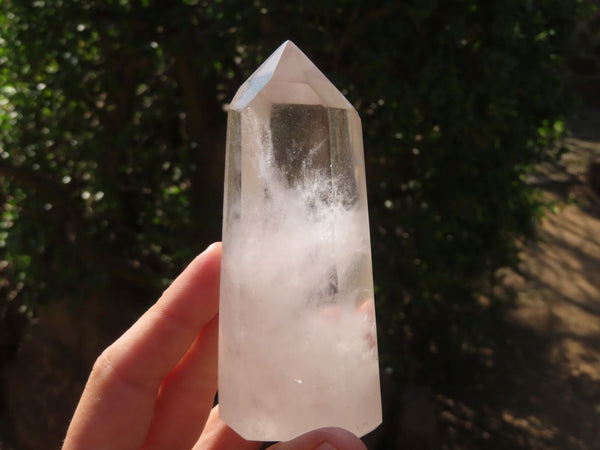 Polished Clear Quartz Crystal Points  x 6 From Madagascar