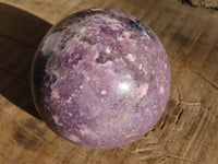 Polished Purple Lepidolite Spheres With Pink Tourmaline  x 2 From Madagascar