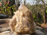 Natural Cascading Smokey Quartz Clusters x 6 From Luena, Congo