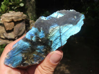 Polished One Side Polished Labradorite Slabs  x 6 From Madagascar - TopRock