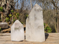 Polished Clear Quartz Crystal Points  x 6 From Madagascar