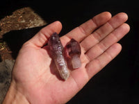 Natural Smokey Amethyst Window Quartz Crystals  x 20 From Chiredzi, Zimbabwe - Toprock Gemstones and Minerals 