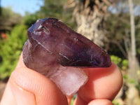 Natural Smokey Amethyst Window Quartz Crystals  x 20 From Chiredzi, Zimbabwe - Toprock Gemstones and Minerals 