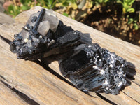 Natural Schorl Black Tourmaline Specimens x 6 From Erongo, Namibia