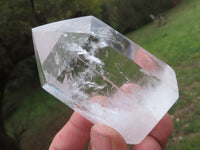 Polished Gorgeous Trio Of Semi Optic Quartz Crystals With Rainbow Inclusions  x 3 From Madagascar - TopRock