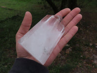 Polished Gorgeous Trio Of Semi Optic Quartz Crystals With Rainbow Inclusions  x 3 From Madagascar - TopRock