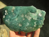 Polished On One Side Emerald Mtorolite Plates x 3 From Mutorashanga, Zimbabwe