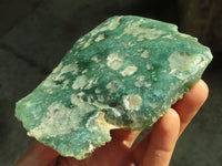 Polished On One Side Emerald Mtorolite Plates x 3 From Mutorashanga, Zimbabwe