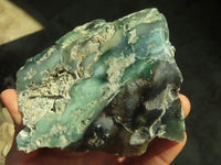 Polished On One Side Emerald Mtorolite Plates x 3 From Mutorashanga, Zimbabwe