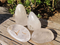 Polished Clear Quartz Crystal Free Forms  x 4 From Zimbabwe