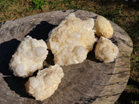 Natural Cascading White Phantom Castle Quartz Clusters x 5 From Ambatfinhandrana, Madagascar - TopRock