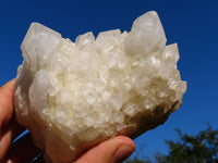 Natural Cascading White Phantom Castle Quartz Clusters x 5 From Ambatfinhandrana, Madagascar - TopRock