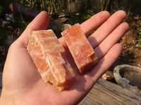 Natural New Sunset Orange Calcite Specimens  x 24 From Spitzkop, Namibia