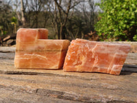 Natural New Sunset Orange Calcite Specimens  x 24 From Spitzkop, Namibia