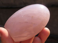 Polished Pink Rose Quartz Standing Free Forms x 6 From Antsirabe, Madagascar