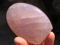 Polished Pink Rose Quartz Standing Free Forms x 6 From Antsirabe, Madagascar