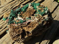 Natural Rare Ball Malachite On Drusy Quartz & Dolomite Matrix  x 1 From Kambove, Congo - Toprock Gemstones and Minerals 