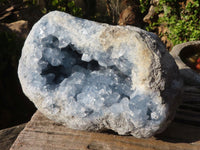 Natural Blue Celestite Geode Specimen  x 1 From Sakoany, Madagascar