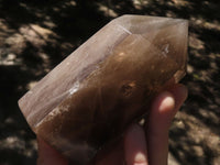 Polished Large Smokey Quartz Points  x 2 From Madagascar - TopRock