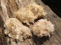 Natural Quartz Clusters With Long Clear Crystals  x 3 From Madagascar - TopRock