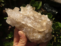 Natural Quartz Clusters With Long Clear Crystals  x 3 From Madagascar - TopRock