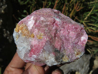 Natural Rhodonite Cobbed Pieces x 12 From Zimbabwe - TopRock