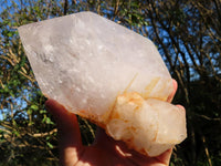 Polished Half & Half Natural Arcadian Angolan Quartz Crystal x 1 From Angola - TopRock