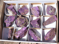 Natural Selected Purpurite Cobbed Specimens  x 12 From Namibia - TopRock