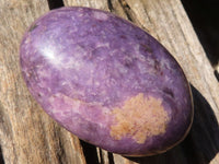 Polished Purple Lepidolite Palm Stones  x 6 From Zimbabwe