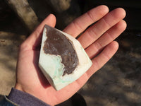 Polished Blue Smithsonite Aragonite Points x 6 From Congo