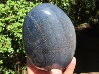 Polished Blue Lazulite Standing Free Forms  x 2 From Madagascar - Toprock Gemstones and Minerals 