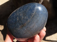 Polished Blue Lazulite Standing Free Forms  x 2 From Madagascar - Toprock Gemstones and Minerals 