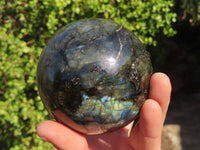 Polished Labradorite Spheres  x 2 From Tulear, Madagascar