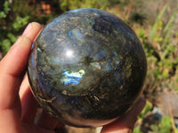 Polished Labradorite Spheres  x 2 From Tulear, Madagascar