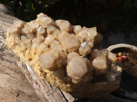 Natural XXXL Cascading White Phantom Smokey Quartz Cluster x 1 From Luena, Congo