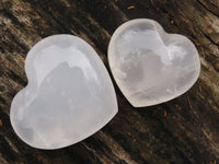 Polished Girasol Pearl Quartz Hearts  x 6 From Madagascar - TopRock